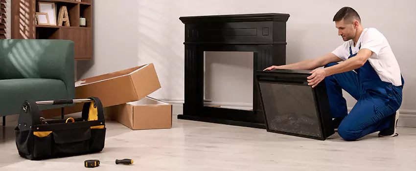 Old Rusted Metal Fireplace Repair And Replacement in Chester, PA